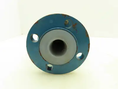 Flowserve AKH3 Atomac 1.5" Flanged Chemical Ball Valve 2Pc PFA Teflon Lined