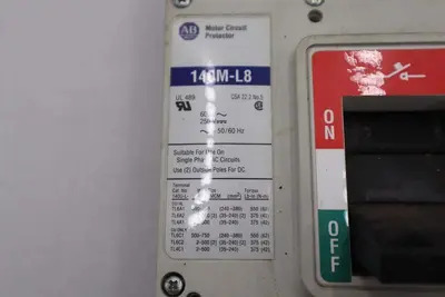 ALLEN BRADLEY 140M-L8P-D60 / 140ML8PD60 600A MAX STOCK 2080
