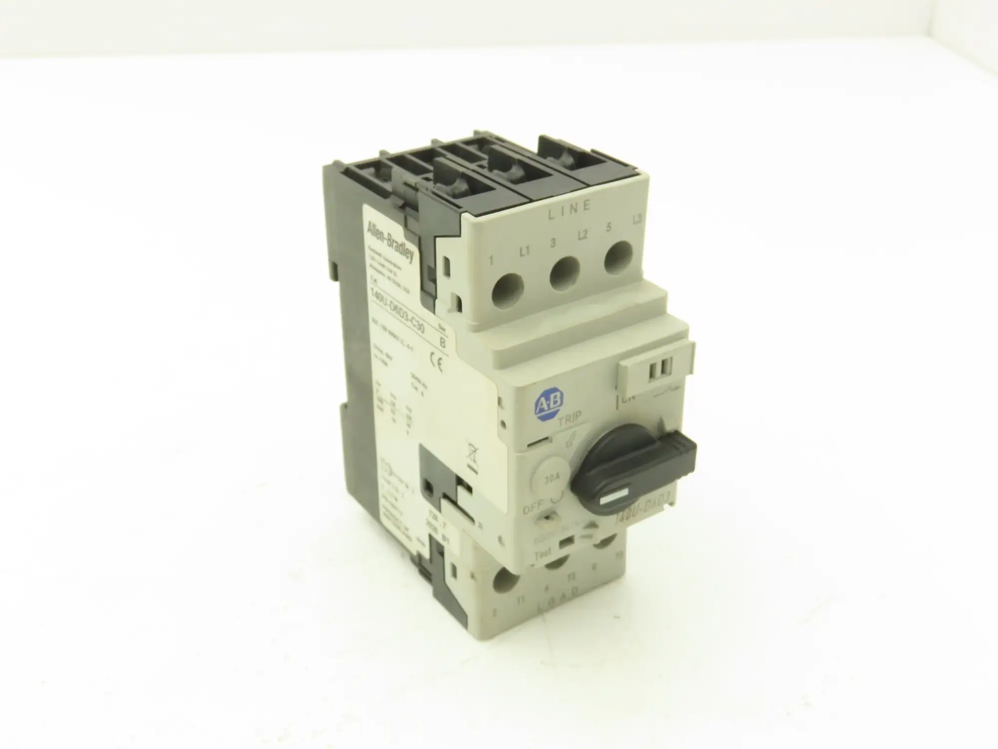 Allen Bradley 140U-D6D3-C30 Manual Motor Starter Circuit Breaker 30A Ser B