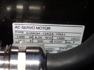 Used YASKAWA SGMGH13A2AYRA1 Motors (misc) Ohio US | HGR 24 #802152