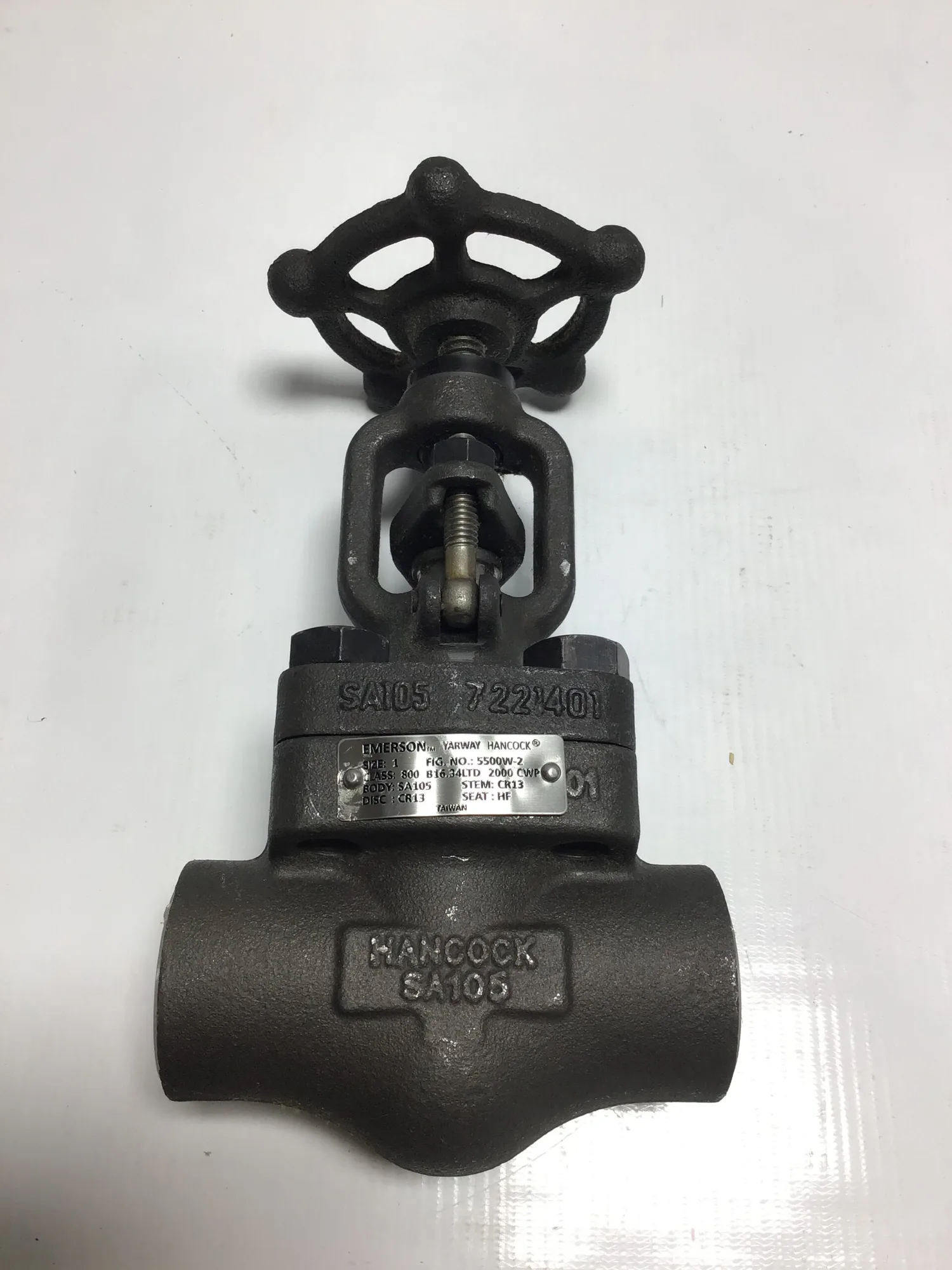 Emerson/Hancock SA105 7221401 Cast Iron Gate Valve Size 1″ CR13 Class 800