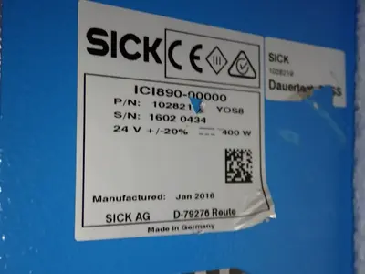 Used 2016 SICK ICI89000000 Light Source Equipment Ohio US | HGR 24 #798818