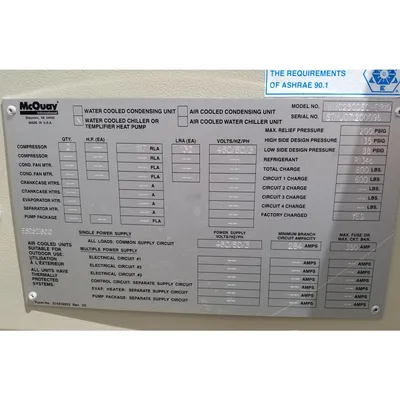 USED DAIKIN APPLIED WMC250DSC-ER10