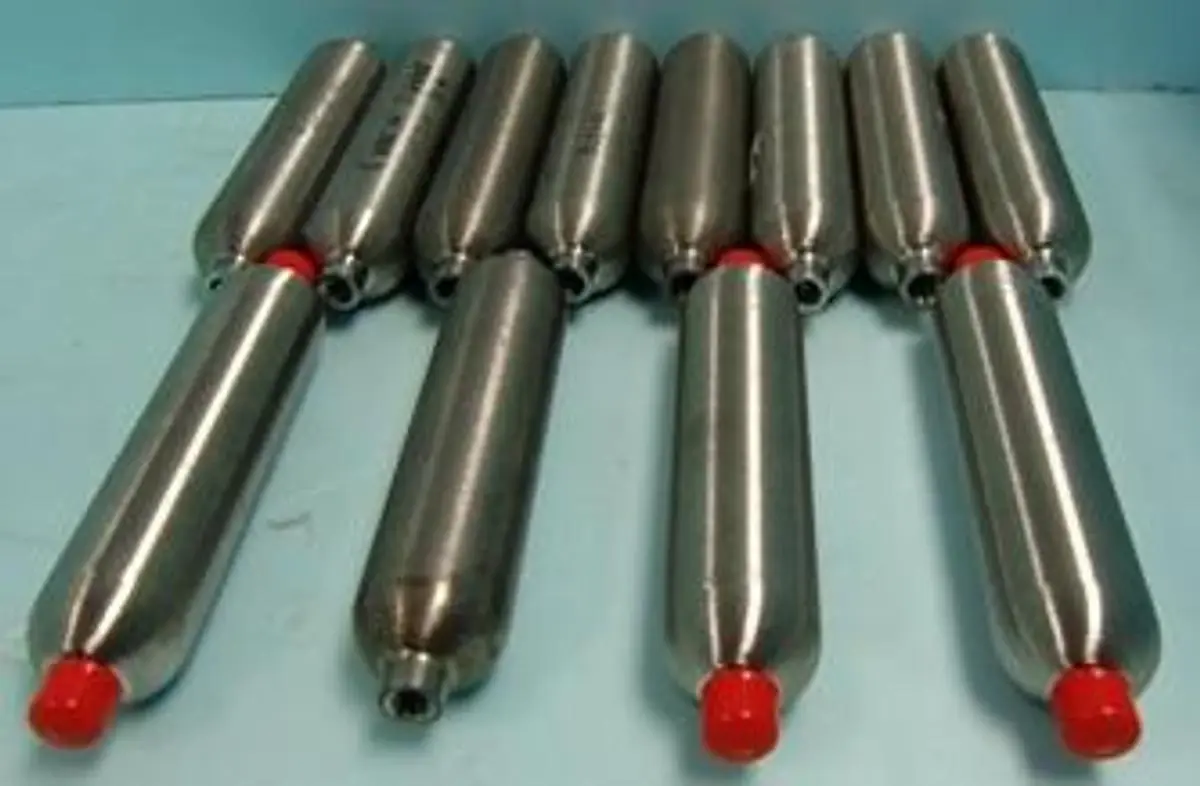 QTY. 12 SWAGELOK SAMPLE CYLINDER 300 ML PRESSURE B...