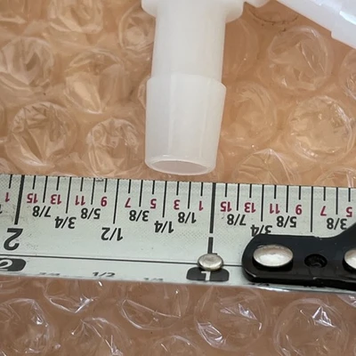 (10) 3/8" Hose-Barb Y WYE Connector Fitting White Nylon HHO Air Fuel 3-Way Split