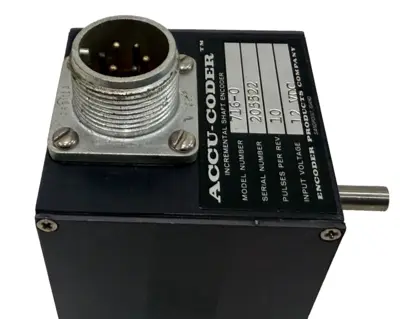 NEW ACCU-CODER 716-0 INCREMENTAL SHAFT ENCODER 12VDC 10 PULSES PER REV 7160
