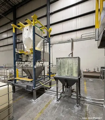 Used Flexicon Bulk Bag Unloader with Chain-Vey Conveying System – 4,000 lb Capacity Super Sack Discharge Station