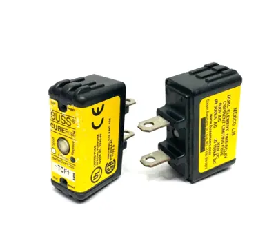 USED BUSSMANN CUBEFUSE DUAL ELEMENT TIME DELAY CURRENT LIMITING FUSE