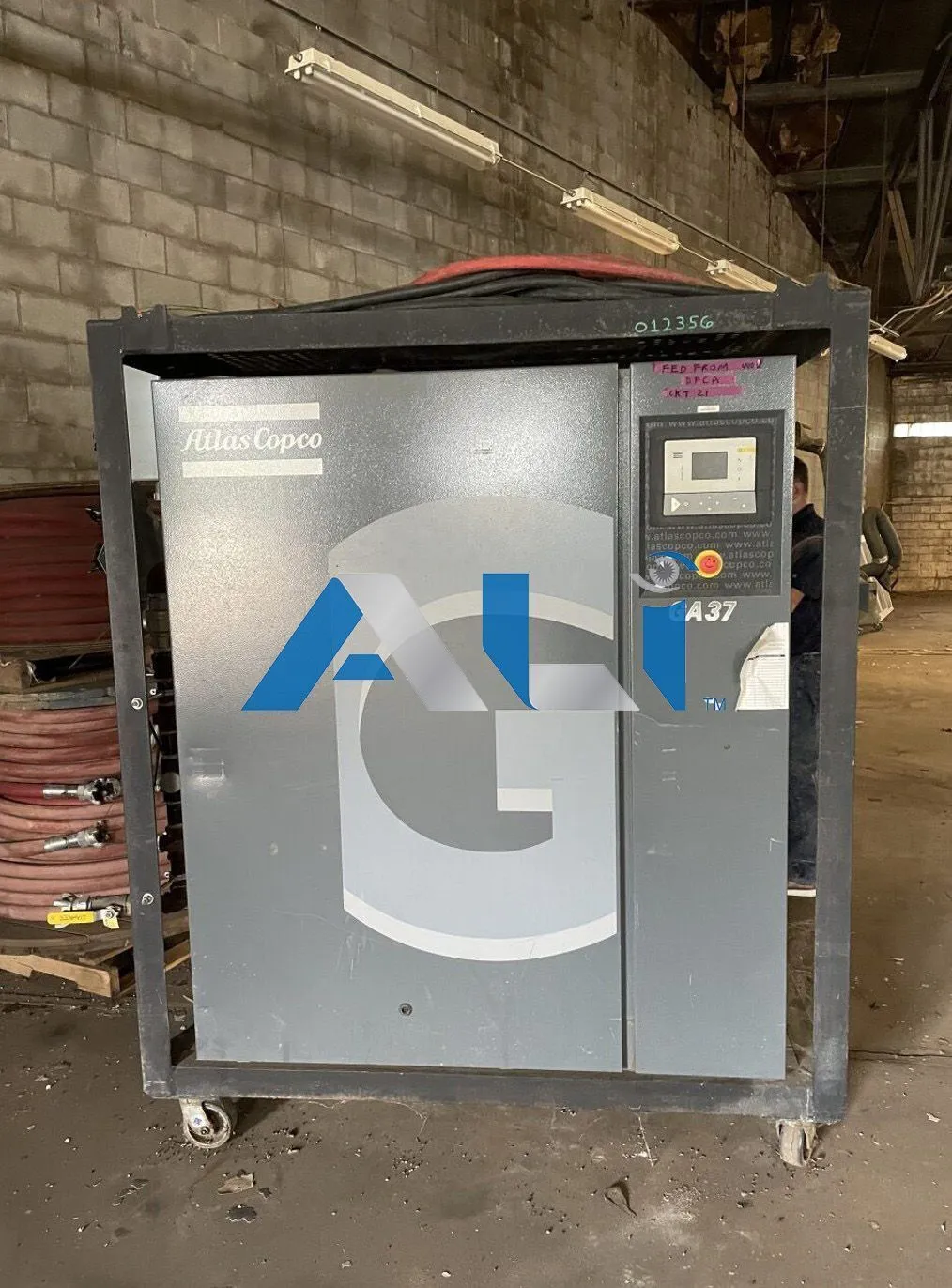 Used ATLAS COPCO GA37 Rotary Screw & Sliding Vane Air Compressors California US | Asset Liquidity International #1278605