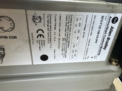 USED Allen-Bradley 281D-F12Z-10B-CR-3FR