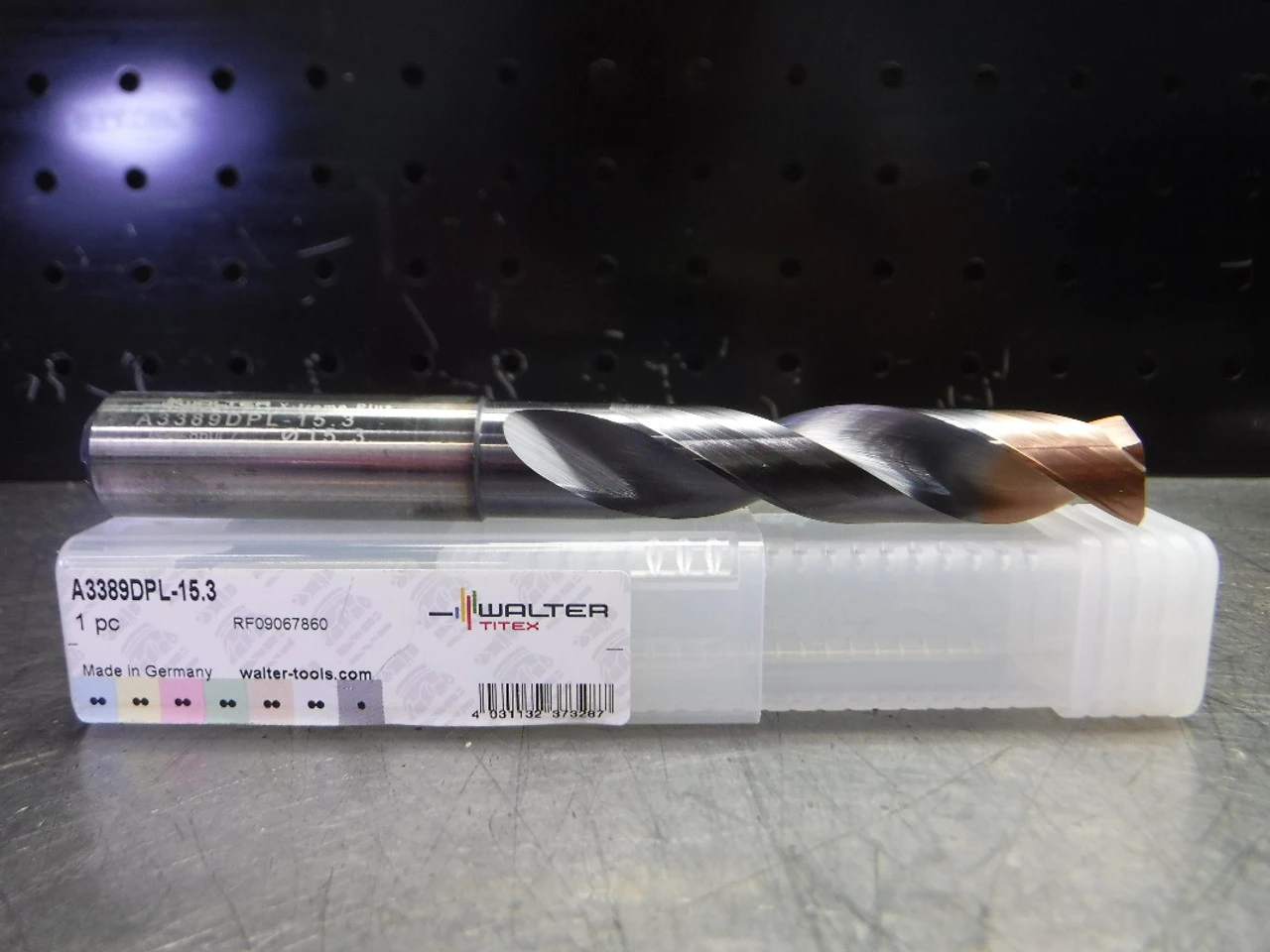 Walter 15.3mm Carbide Drill Coolant Thru 16mm Shank A3389DPL-15.3 (LOC3626)