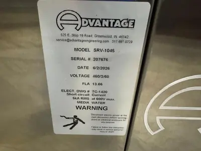 New | in-Stock 2026 ADVANTAGE SRV-1045 Temperature Controls Massachusetts US | Absolute Machinery #1222809