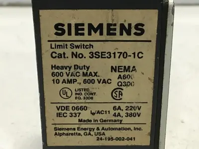 USED SIEMENS 3SE3 170-1C