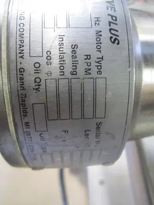 Conveyor, Drum, 4.375" x 30", Sparks, S/st #C739979