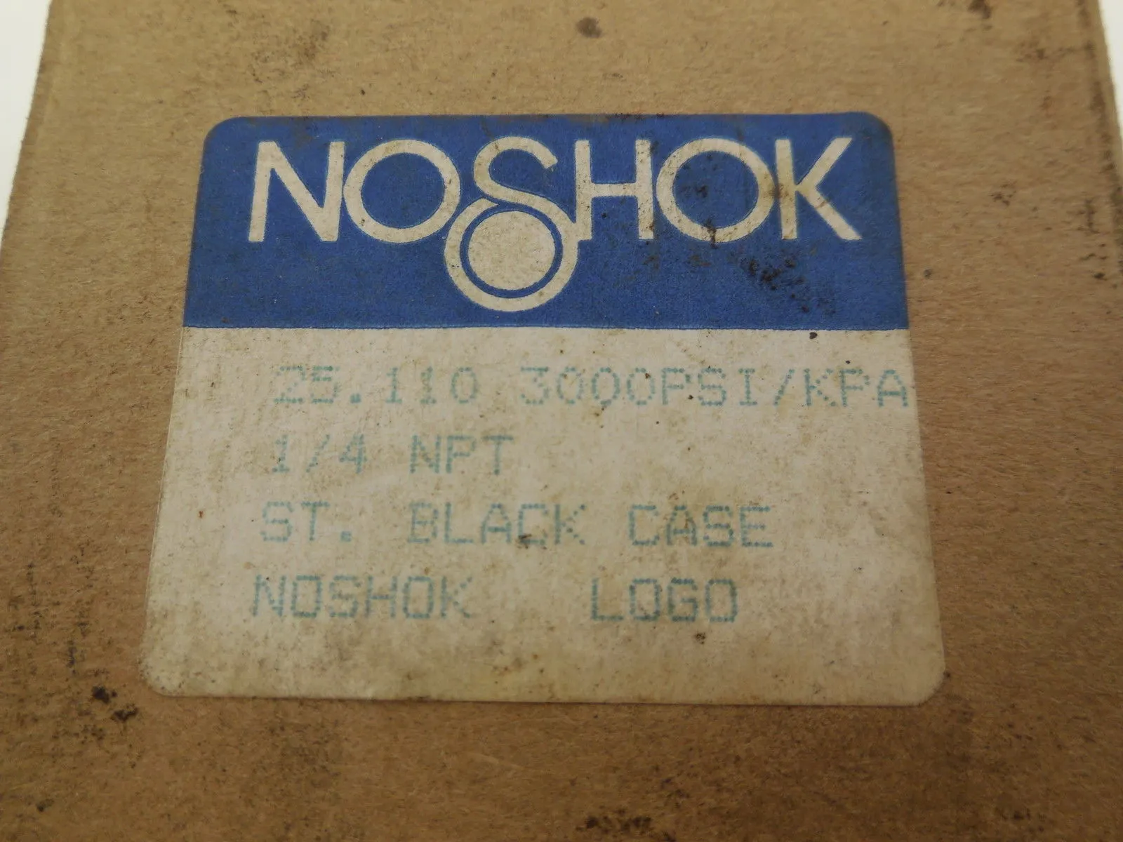 2 NEW NOSHOK 25-110-3000-PSI/KPA PRESSURE GAUGE 251103000PSIKPA
