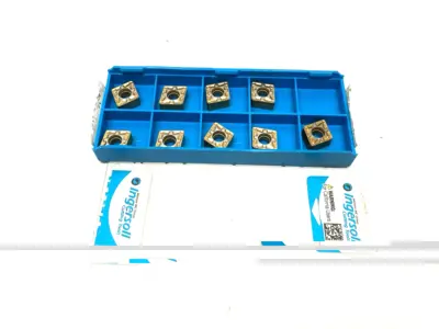 USED INGERSOLL CUTTING RHINOTURN CHIPBREAKER INSERT CNMG090408PC TT8125