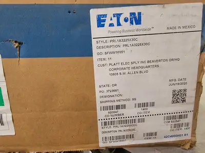 New | in-Stock EATON PRL1A3225X30C Switchgears British Columbia CA | Lenmark #238942