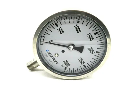 NEW ASHCROFT 10-1008-SL-02L-3000 GAUGE 101008SL02L3000