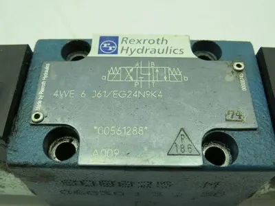 Rexroth Hydraulics 4WE 6 J61/EG24N9K4 Directional Valve 24VDC 1.25A
