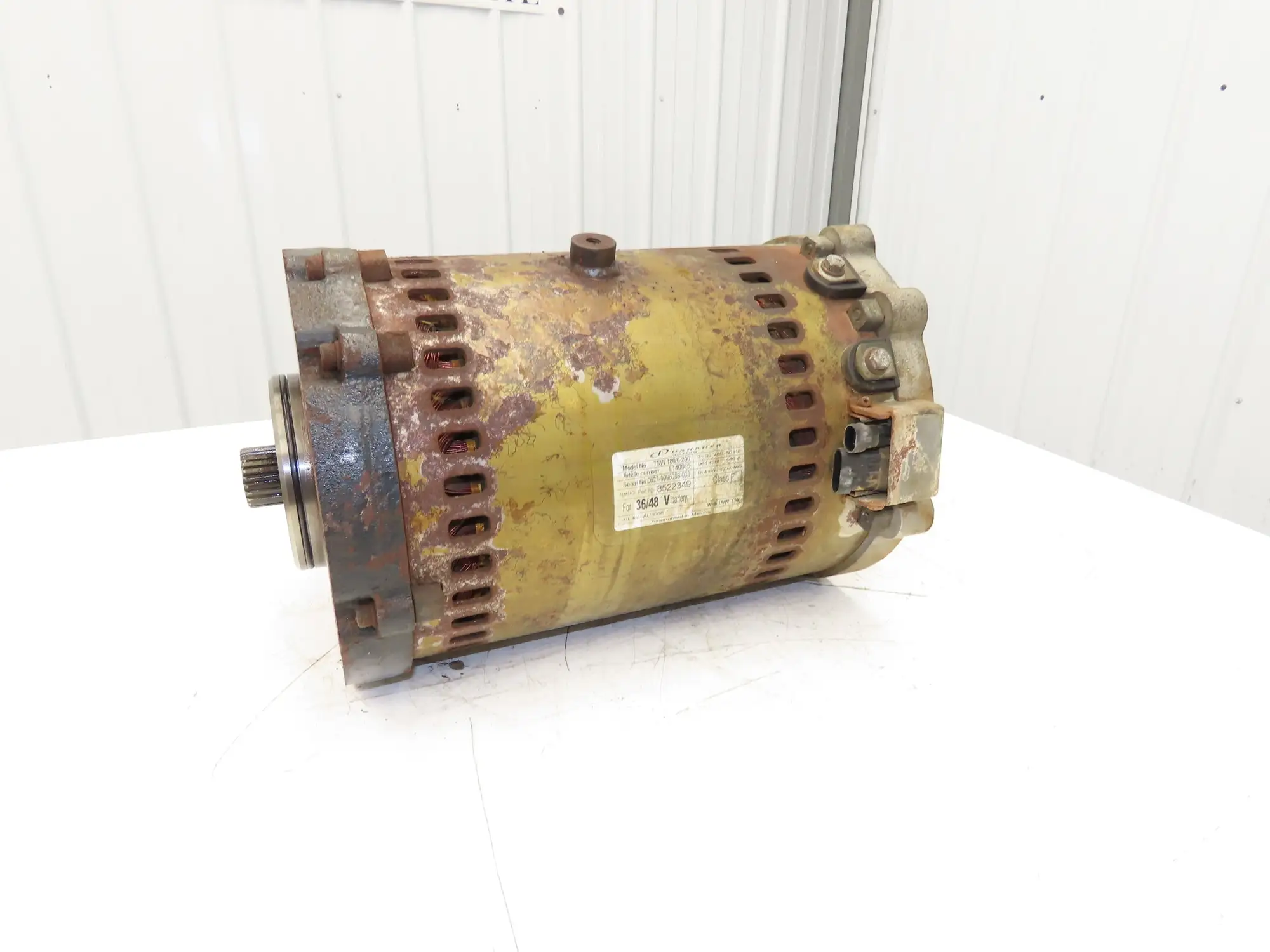 Danaher Controls TSW 180/6-200 Hyster Forklift E60Z Traction Motor 36/48V 961RPM