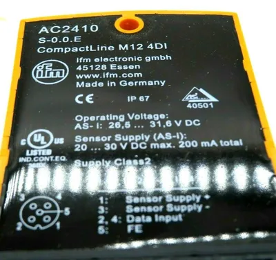 NEW EFECTOR IFM AC2410 COMPACTLINE MODULE COMPACTM12 4DI