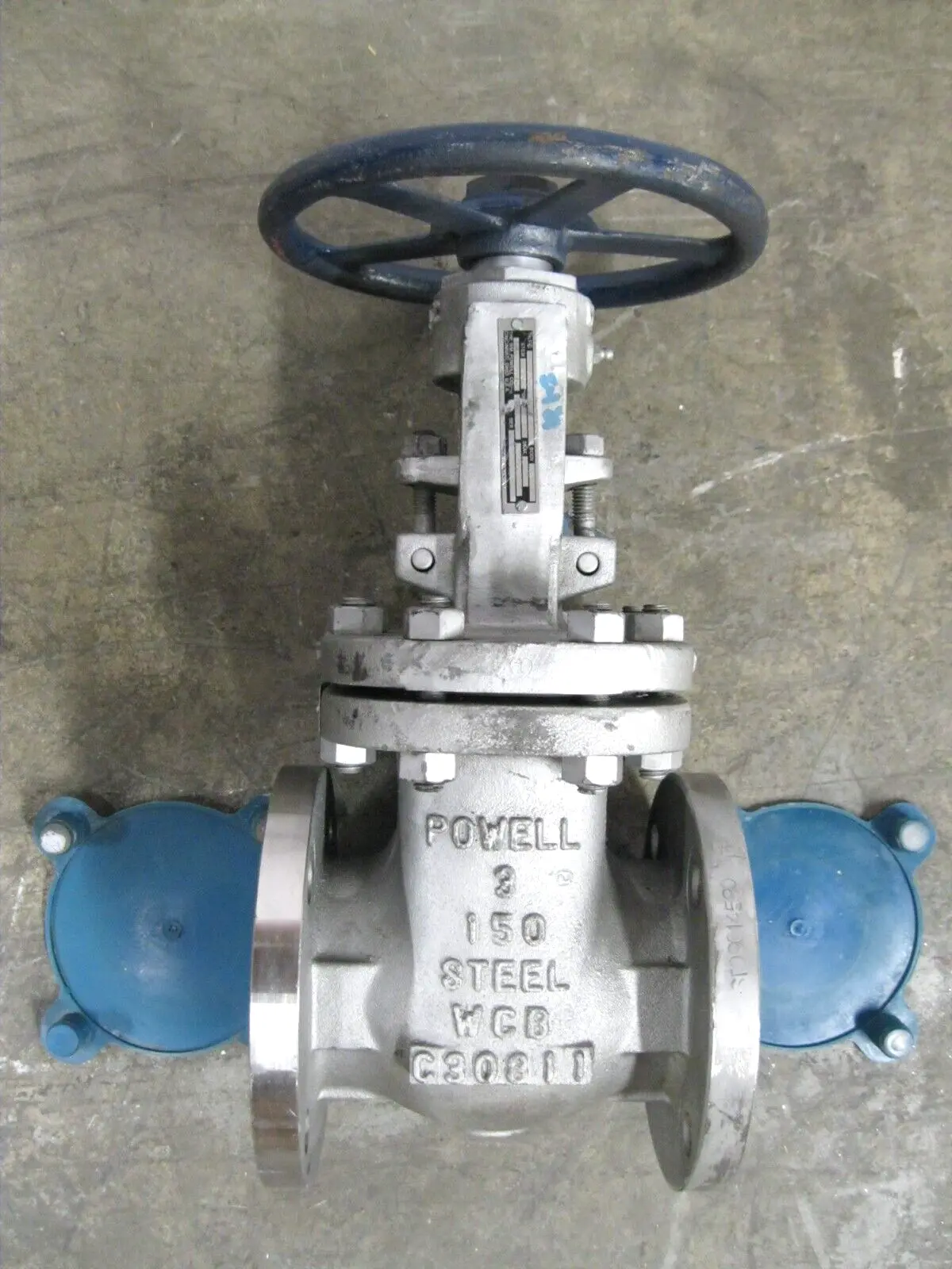 3" 150# Powell 300.1505FPPT Manual WCB/SS Gate Valve NEW Z8