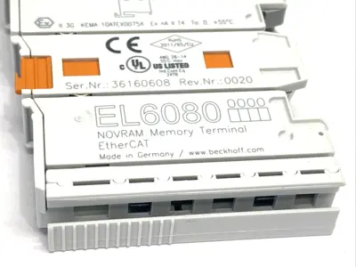 Used Beckhoff EtherCAT EL6080 PLC Ethernet Equipment Michigan US | Maverick Industrial Sales #1502365