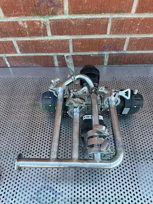 USED 4 ITT PURE FLO ADVANTAGE STAINLESS STEEL DIAPHRAGM VALVE W/ 1" SANITARY FITTING