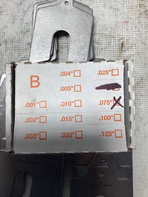 Accushim Size B Replacement Kit .075in/1.905mm-NIB of 30