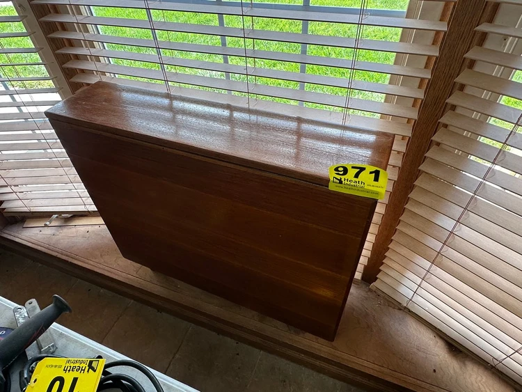 Used _UNKNOWN_ VINTAGE DROP LEAF TABLE 60 IN X 35 IN Tables, Floor & Layout Plates Illinois US | Heath Industrial Auction Services #1381263