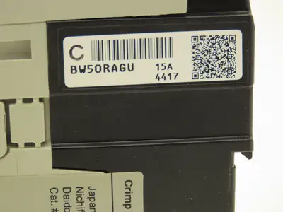 Fuji BW50RAGU3P015 3-Pole Auto Circuit Breaker 15A 500V 3Ph Molded Case Lot of 2