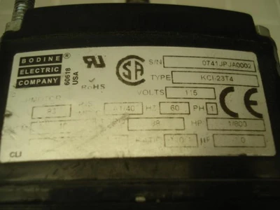 Used BODINE _UNKNOWN_ A.C. Motors Texas US | OCO Industrial #1599708