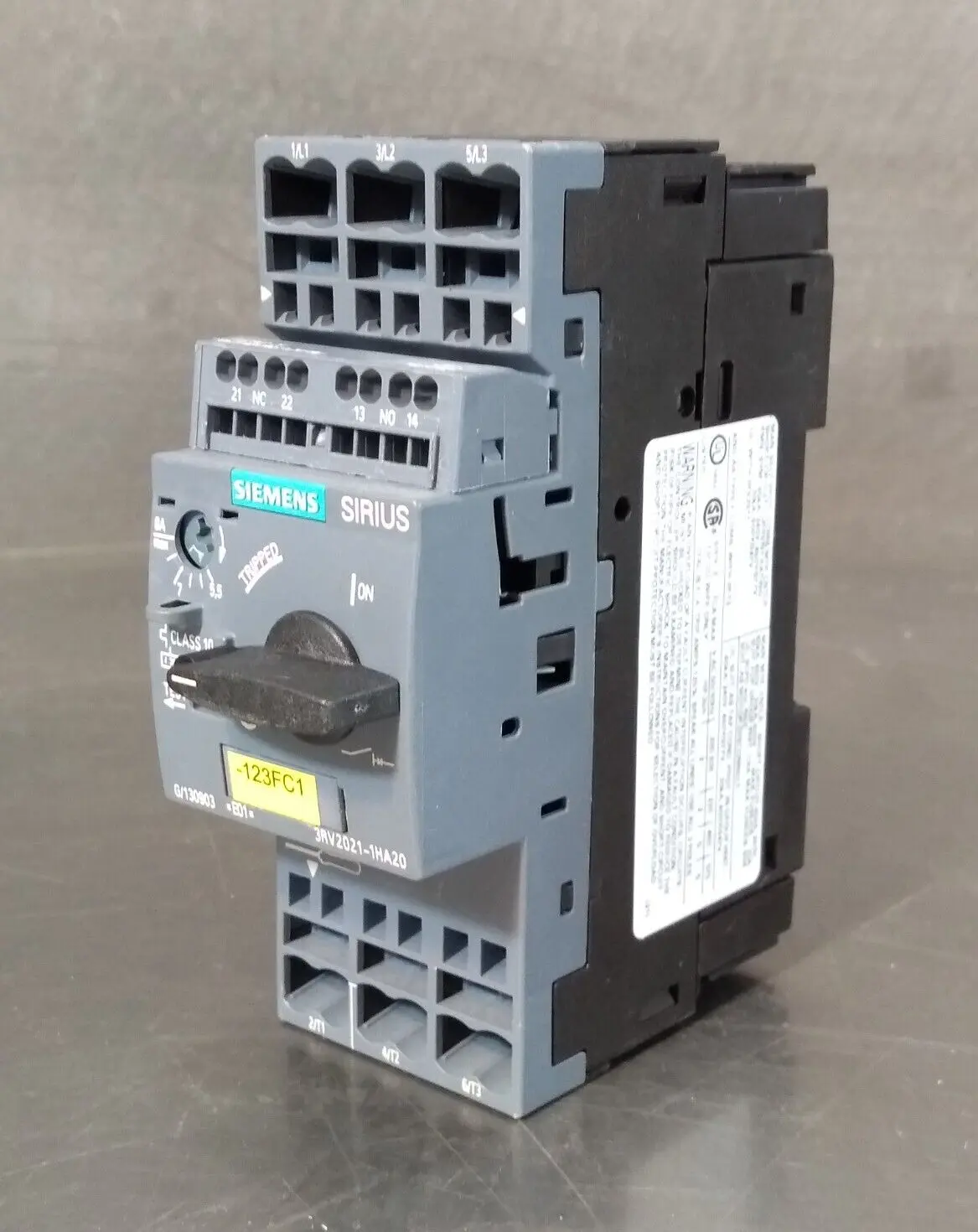 Siemens 3RV2021-1HA20 Breaker Motor Protector Loc 4D46