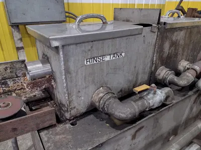 4" CAPACITY ULTRASONIC BAR & TUBE CONTINUOUS WASHER: STOCK #22589