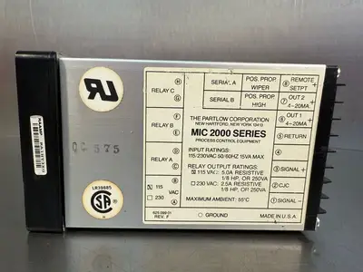 Partlow Mic-2000 Process Controller Equipment 115vac 5.0A (5.4.3)