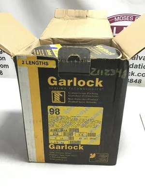 Garlock 98 Yarn Compression Packing Lattice Braid Filament 3/16″