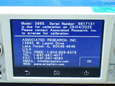 Used ASSOCIATED RESEARCH 3865 High Voltage Testers Ohio US | HGR 24 #782613