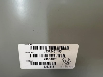 Eaton V48M28T4516 Dry Type Transformer 45KVA