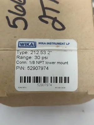 New | in-Stock WIKA 52907974 Universal Pressure Meters | Surplus Asset Holdings #1218976