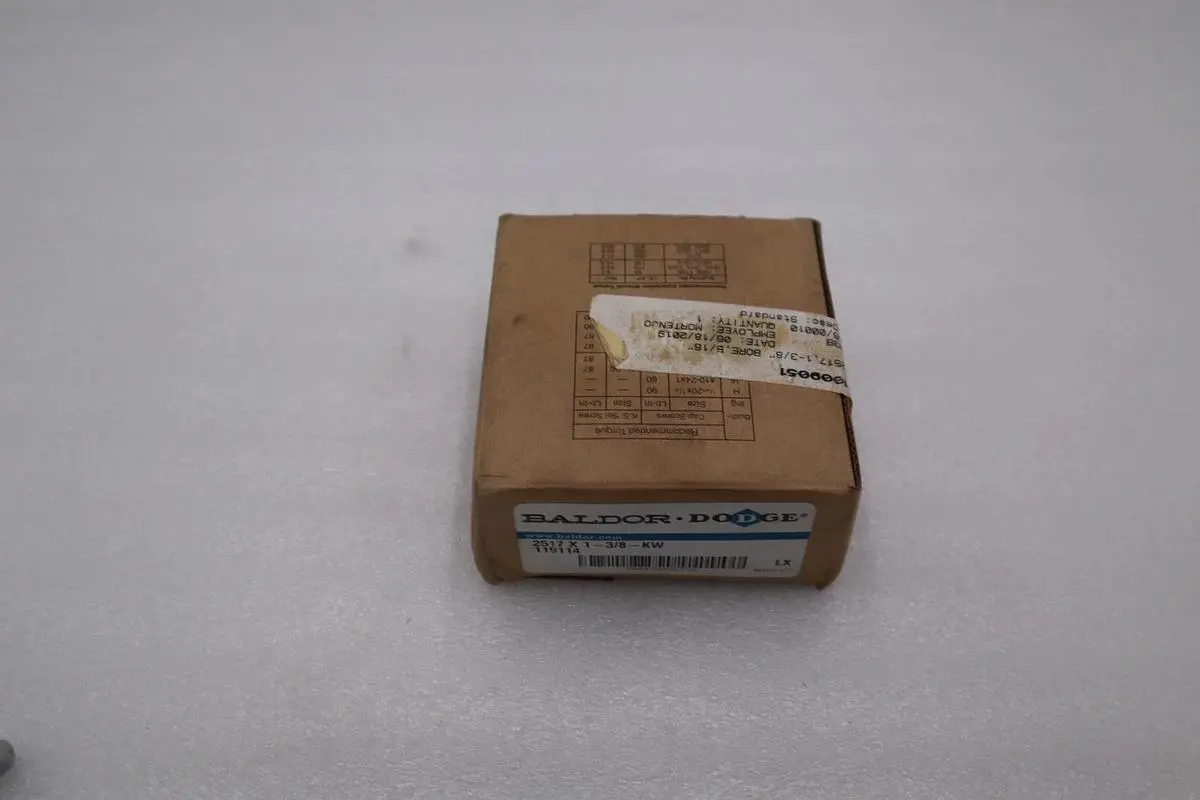 LOT OF 2 NEW BALDOR DODGE 119114, 2517X1-3/8-KW TAPER-LOCK BUSHING STK H939A