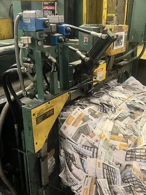 USED HARRIS HRB-918W-BRBD TWO RAM BALER