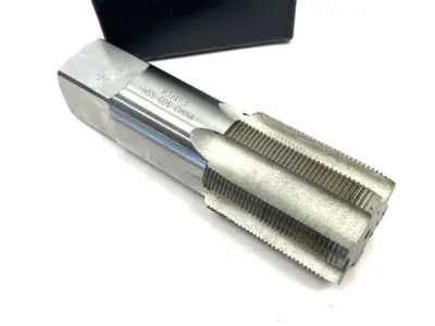 USED INTERSTATE STRAIGHT FLUTE TAP: M39X1.5 METRIC FINE, 6 FLUTE, PLUG CHAMF