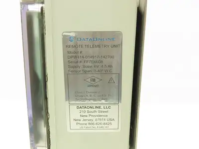Anova Dataport Differential Pressure Sensor w/DataOnline Remote Telemetry Unit