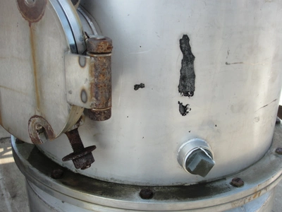 SPC7427  Tank 120 gallon vertical tank, Stainless Steel, 15 PSI @250 degrees F jacket, dish