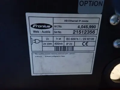 USED 2009 FRONIUS TRANSPULS SYNERGIC 4000 MV