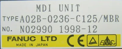NEW FANUC A02B-0236-C125/MBR KEYPAD PANEL A02B0236C125MBR