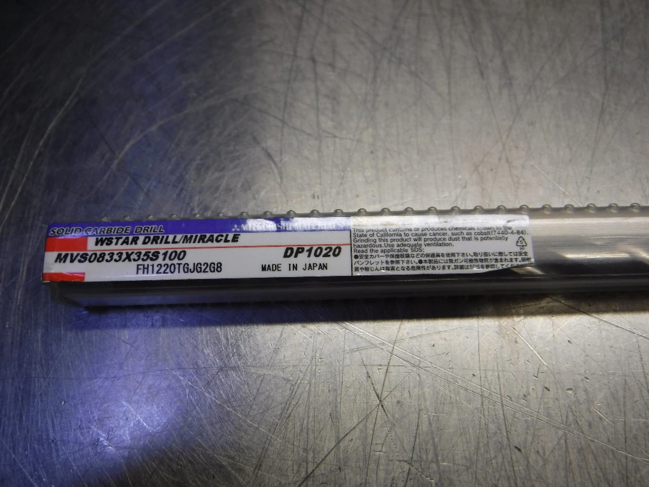 Mitsubishi 0.3281" 2 Flute Carbide Drill MVS0833X35S100 DP1020 (LOC363B)