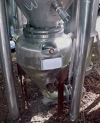 USED STAINLESS STEEL RECEIVER TANK 40 GALLON