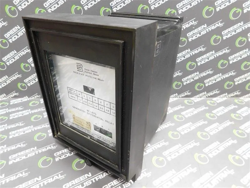 Basler Electric BE1-87G Generator Differential Relay G1E A1J A0N0F Used