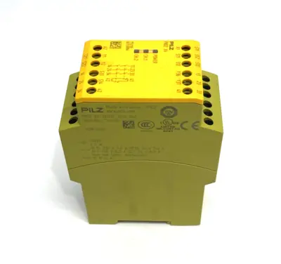 USED PILZ STANDALONE SAFETY RELAY 1 OR 2 CHANNEL, PNOZ X4 24VDC 3N/O 1N/C